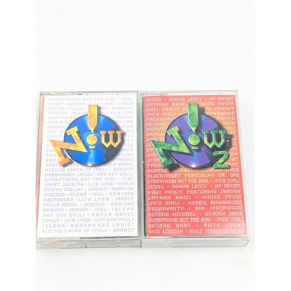Other - Now! Vol. 1 & Now! 2 Cassette Lot 90s Pop Hits Radiohead Spice Girls Shaggy‎